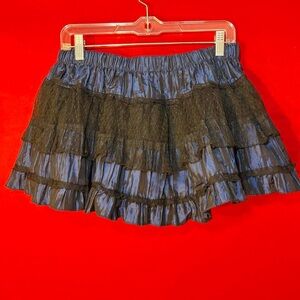💙 VINTAGE TRIPP NYC BLUE & BLACK MINI SKIRT 💙